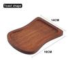 Oval/Rectangle Walnut Wooden Tray Solid Wood Plate TrayRectangular Dinner Plate  for Kitchen