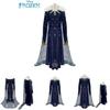 Premium Frozen Adventure Cosplay Costume Elsa Princess Full Set With Snow Baby's Ice Adventure Dress