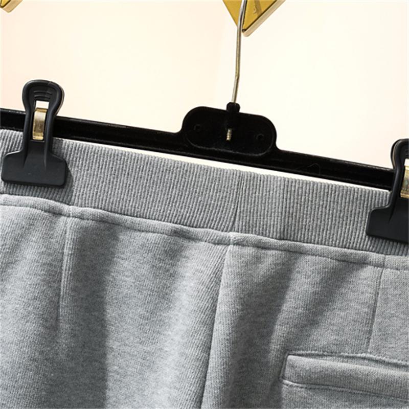 Dimanaf 2022 Большие размеры, зимние женские брюки-шаровары, флисовые брюки, базовые брюки, утепленные свободные повседневные женские серые брюки, брюки большого размера