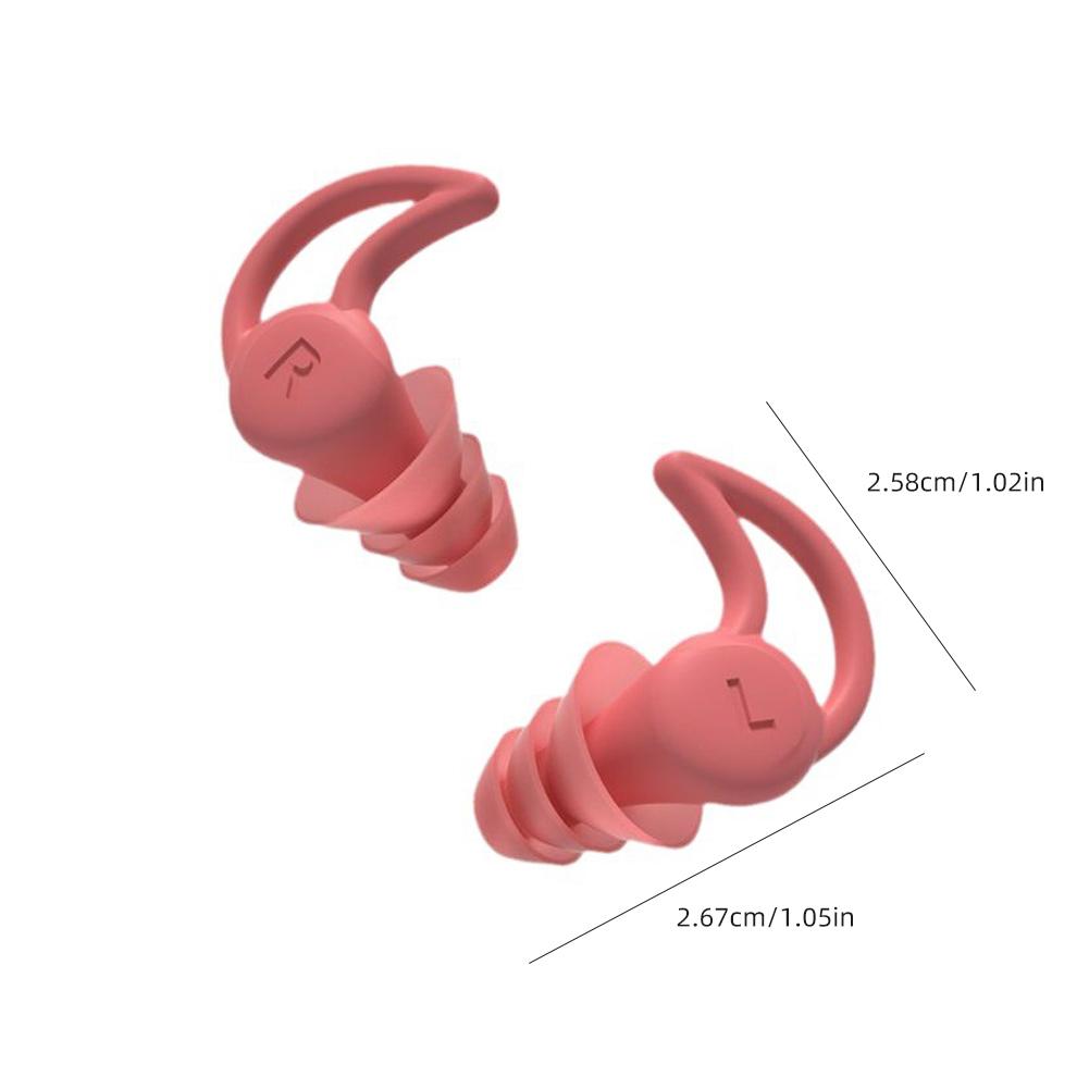 Трехслойные мягкие силиконовые шумоподавляющие беруши, удобные многоразовые противошумные звукоизоляционные моющиеся беруши для сна