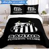 3PCS Powerful Football Crest Design Printed Soft Bedding Set,Including 1pc Duvet Cover And 2pcs Pillowcases Perfect for Bedroom, Dormitory, Fan gift