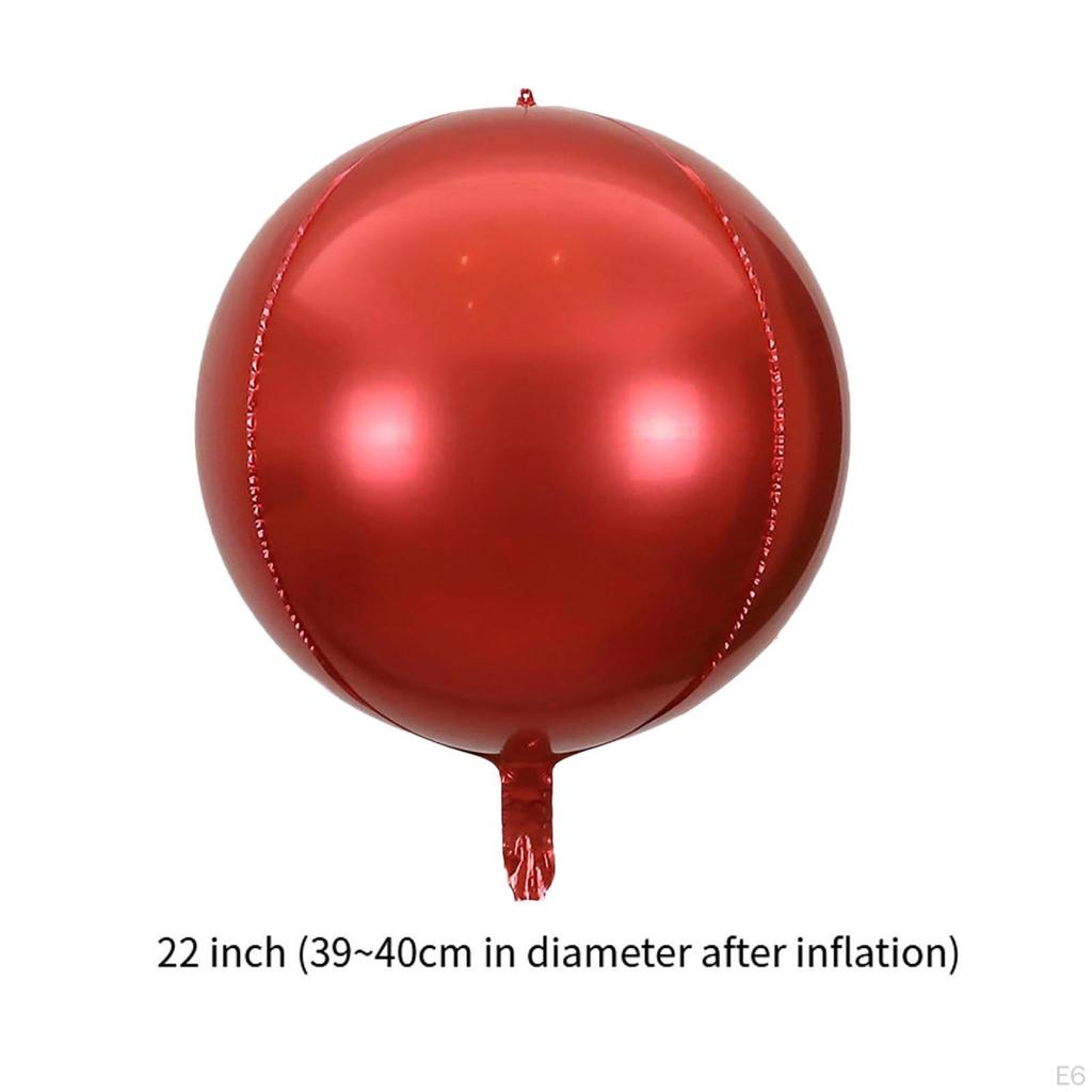 10 Count Foil Balloons 22 Inch Unique Round Props for Celebrations
