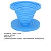 Collapsible Coffee Filter Funnel Heat Resistant Silicone Coffee Funnel Portable Coffee Brewing Tools