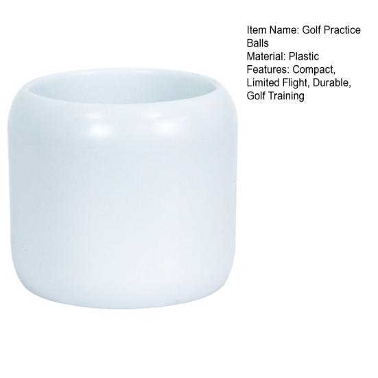 Golf Practice Balls Full Swing Limited Flight Golf Practice Balls Mini Plastic Golf Training Aid for Indoor Outdoor Practice