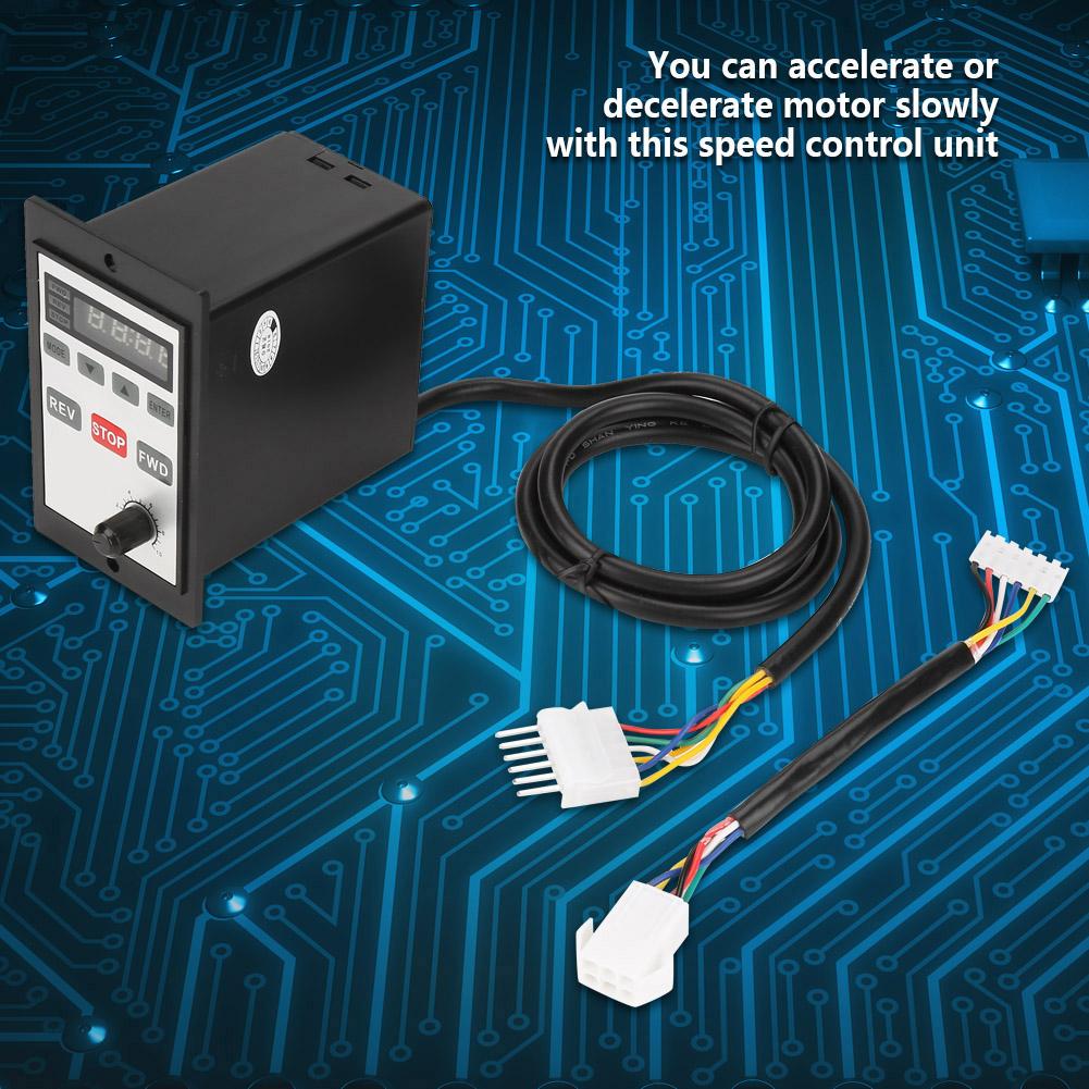 AC 220V 6200W Цифровой регулятор скорости Блок управления скоростью двигателя 0 100 процентов (90 Вт Двухрядный Порт А)