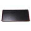 Clear Stream Wood Grain Tray Lacquerware Made In Japan J-kitchens 1-Shaku (Tray/Tray) Black/Red, Non-Slip, 34cm, (ABS Resin),