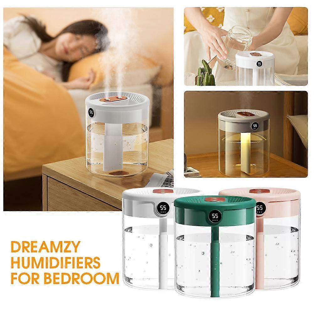 Dreamzy 2L Cool Mist Humidifier With Night Light For Bedroom Office