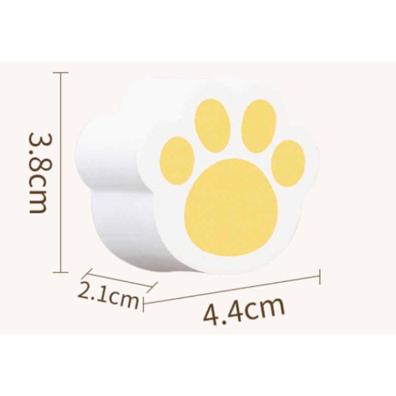 2Pcs Cute Mirror Cleaning Sponge Cat Paw Shape Household Cleaning Sponge Mirror Glass Wipe Kitchen Bathroom Cleaning Tool