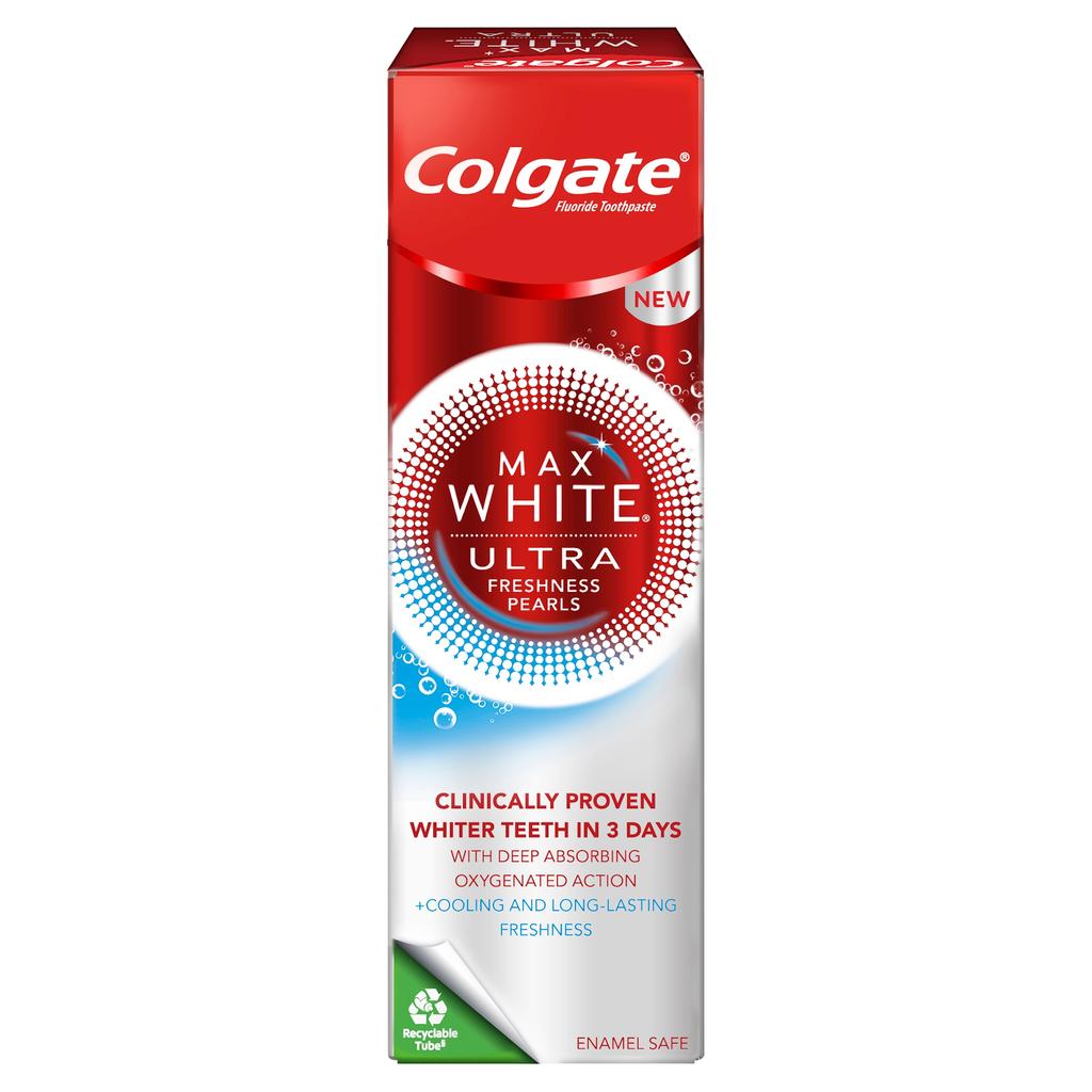 Colgate Max White Toothpaste - Ultra Freshness Pearls 50Ml