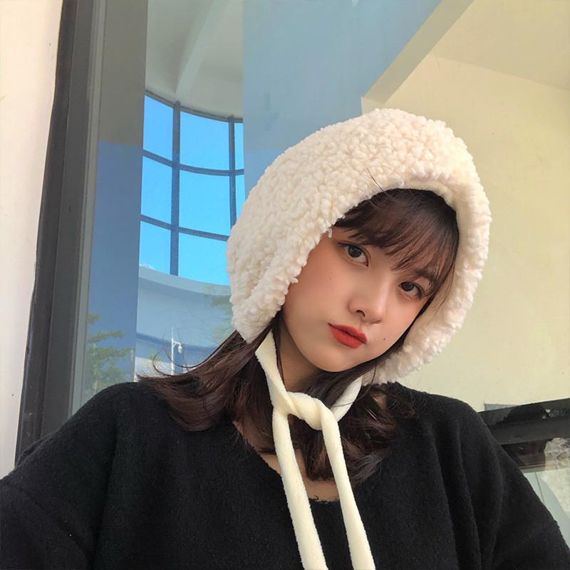 Уютная женская плюшевая шапка-ушанка Осень Зима Тепло Стильная Универсальная Шапка Лыжная