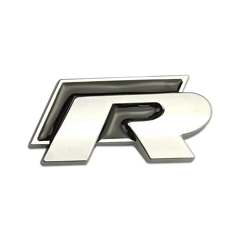 2026 Горячее Для VW VOLKSWAGEN Для Volkswagen VW R Rline Логотип Металлическая Решетка Радиатора Автомобиля Значок Наклейки на Задний Багажник Polo Golf Jetta Beet