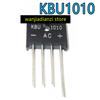 5pcs 10A 1000V Flat Bridge KBU1010 Straight Plug Bridge/bridge Stack Rectifier Bridge,