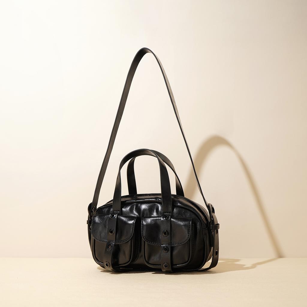 New design tote motorcycle bag, large-capacity fashionable handbag, underarm crossbody bag, exquisite and versatile women's bag