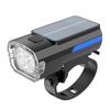 Solar Power Bike Front Lamp USB Rechargeable Cycling Flashlight Waterproof 3 Level Dimmable for Cycling Accessories Night Riding