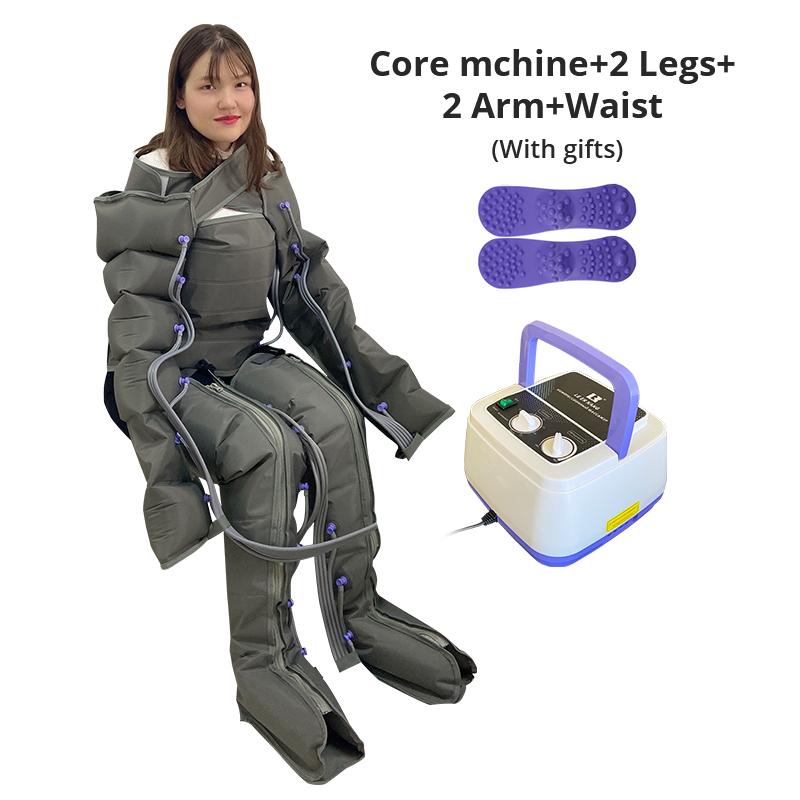 6-камерный домашний портативный электрический массажер с воздушной компрессией для ног, рук, талии, стоп, лимфодренажный массажер, улучшающий кровообращение