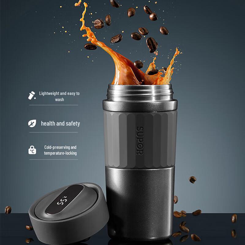 Умная термокружка Supor Titanium с ситечком для чая