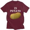 Male Is Potato As Seen On Late Night Television T Shirts Short Sleeve Cotton TShirt Casual Loose Oversized Streetwear Clothes