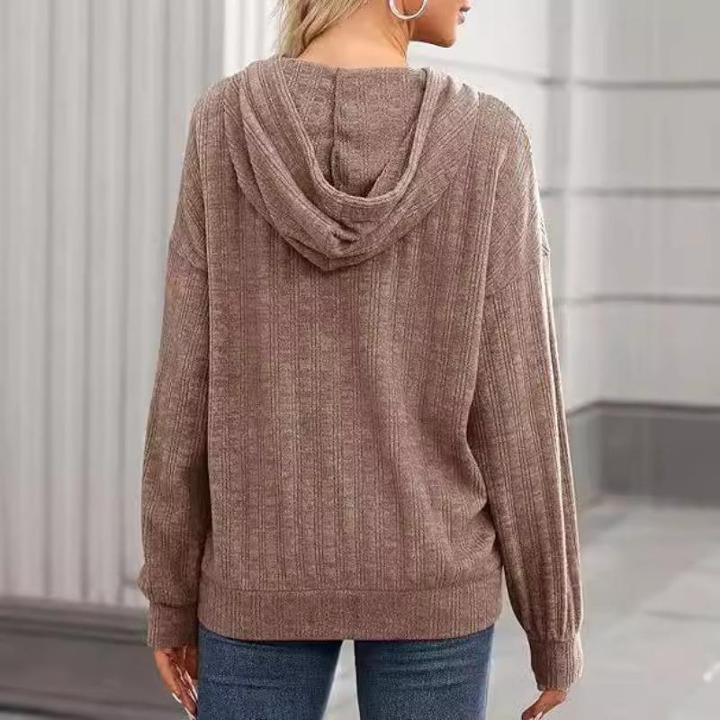 Autumn Winter Loose Pullover Hooded Women's Top Casual Pocket Long Sleeved Hoodies & Sweatshirts Women’s