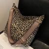 Большая вместимость, широкий плечевой ремень, сумка через плечо, новый стиль, сумка с леопардовым принтом, женская мода, сумка-ведро для поездок на работу