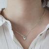 Серебряный кулон-ожерелье S925 Геометрический для женщин - Стильная, Высококачественная цепочка на ключицу