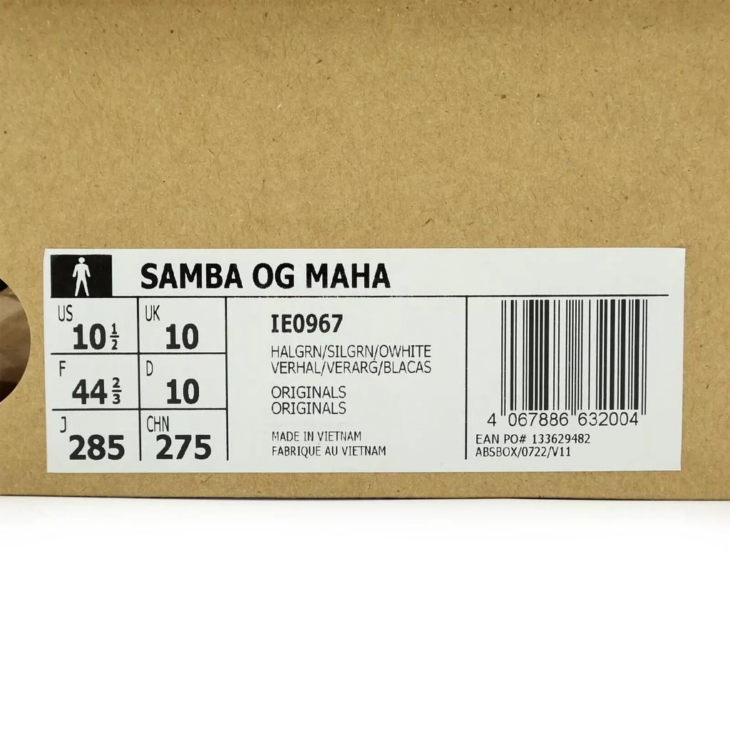 IE0967 Maha adidas Originals Samba OG Половина Зеленого (Мужской)