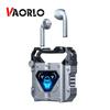VAORLO Metal Wireless Headphone Machine Style Super Bass Bluetooth 5.3 HiFi Earphones For Sports Headset Cool Breathing Light Noise Cancel