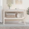 VidaXL Console Table White 110x40x75 Cm Solid Pine Wood 814300