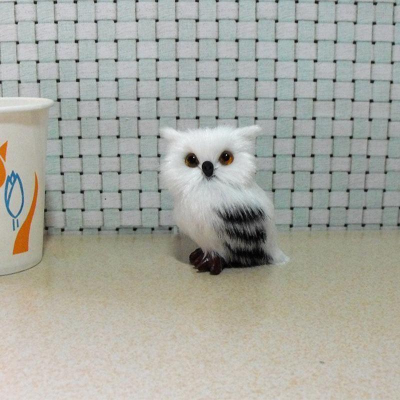 Сова Изысканное Украшение Милая Милая Пушистая Рождественская Птица Украшение