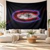 Настенный гобелен Montreal Canadiens, Настенное панно из мягкой ткани, Декоративный фон для спальни, Домашнее настенное искусство