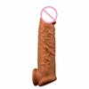 Realistic Penis Extender Cock Sleeve Reusable Condom Silicone Penis Delay Ejaculation Dick Enlargement Extension Man Sex Toys 18