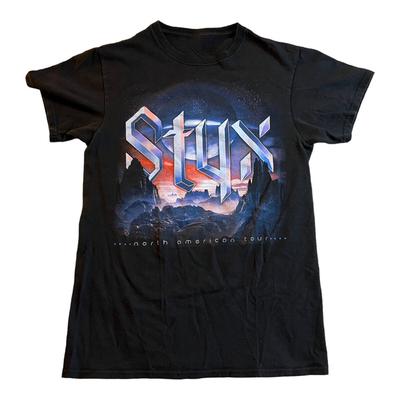 Концертная футболка унисекс STYX Black North America Tour