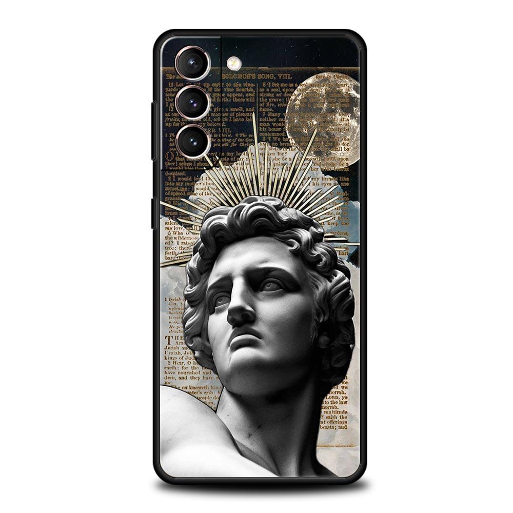 Fashion Ancient Greek Statues Phone Case Cover for Samsung Galaxy S26 S25 S24 S23 S22 S20 S21 FE Ultra S25 Edge Plus 5G Soft TPU