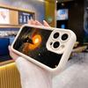 Abstract Oil Painting Phone Case for iPhone 17 16 15 14 13 12 11 Air Pro Max Plus White Soft TPU Shockproof Cover