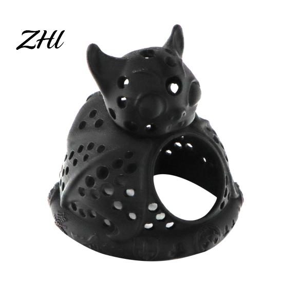 Hollow Tank Ornament Halloween Aquarium Hideout, Floating Bat Betta Hammock, Ghost Hide Cave Dark Style Fish Decor And Resting Spot,