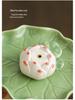 New Ceramic Lotus Incense Holder with Frog Ornament in Fresh Colors