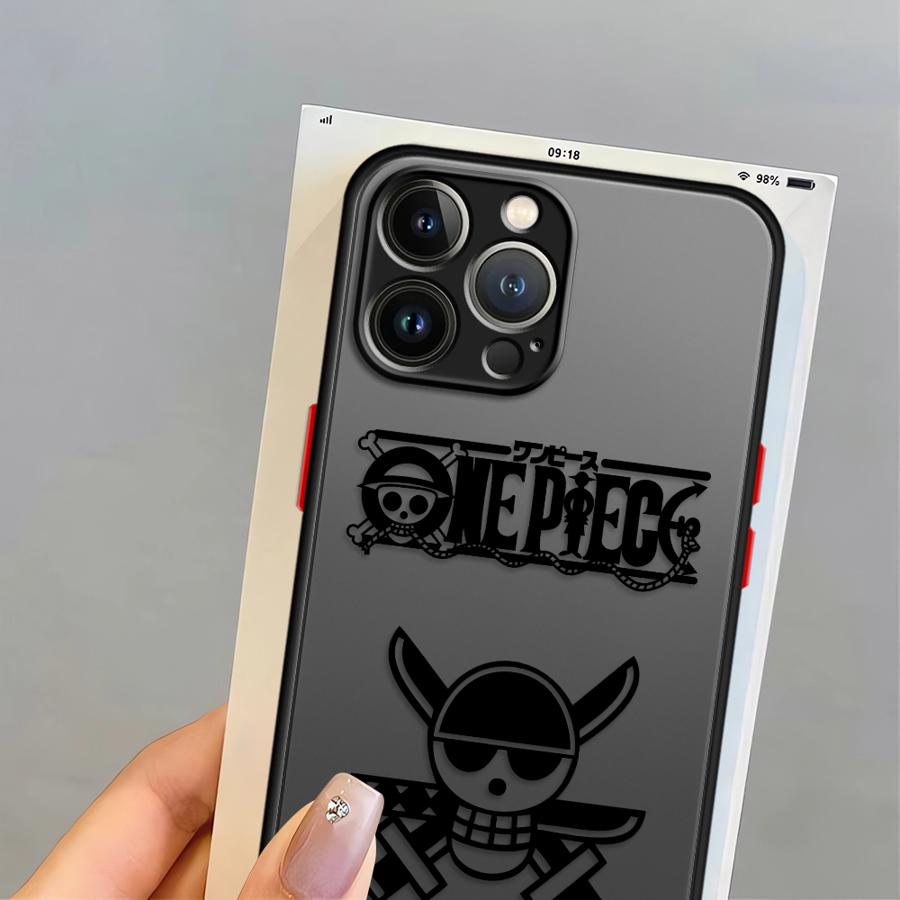 Чехол с логотипом аниме One Piece для iPhone 17 Pro Max Air 12 7 8 SE 11 XS XR 13 Mini 15 16 Plus 14 Funda Задняя крышка телефона