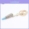 Elegant Crystal Rhinestone Lipstick Keyring Charm With Premium Zinc Alloy Build