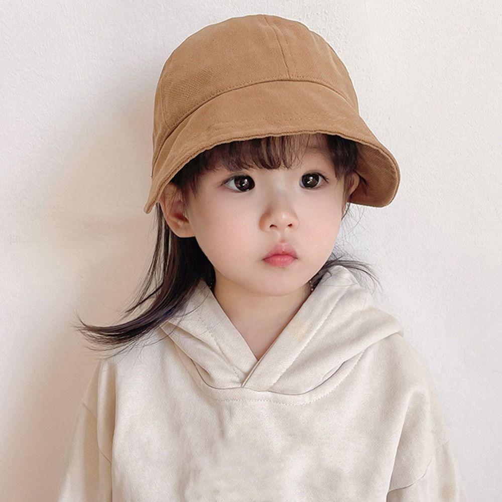 Summer Adjustable Portable Beach Cap Baby Bucket Hat Sun Hat Baseball Cap