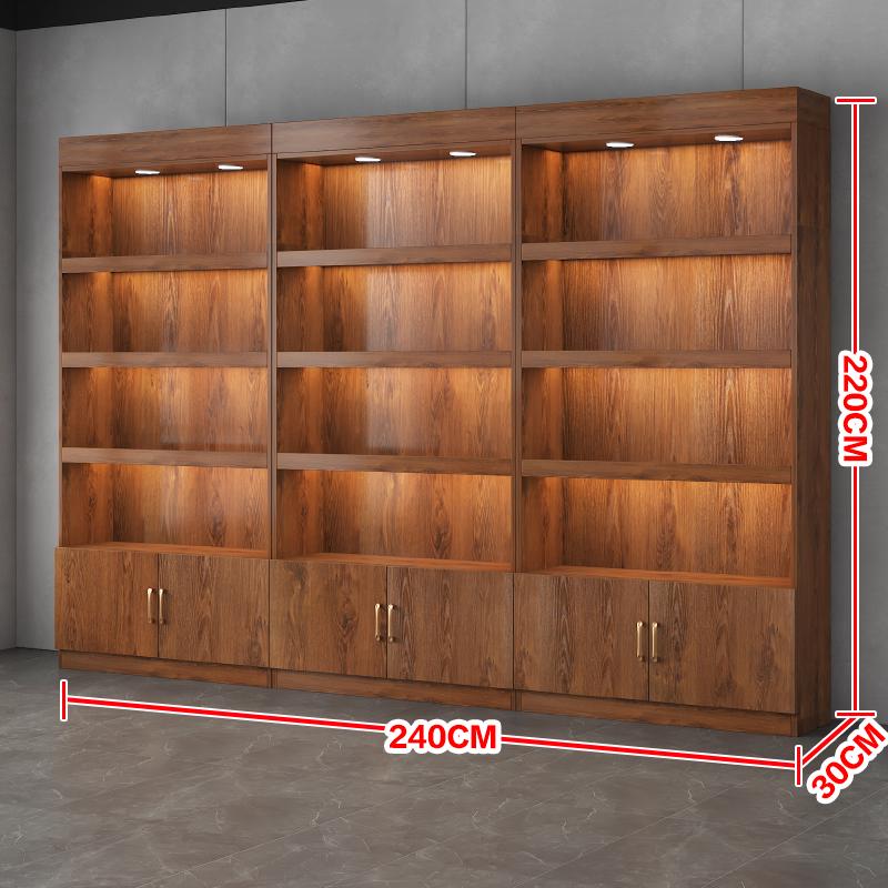 High-End Multi-Layer Wine and Cigarette Display Cabinet for Stores