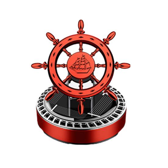 Солнечный автомобильный освежитель воздуха, вращающийся винтажный руль, длительный аромат, очистка воздуха, автоматический ароматерапевтический диффузор, орнамент, аксессуары для салона автомобиля