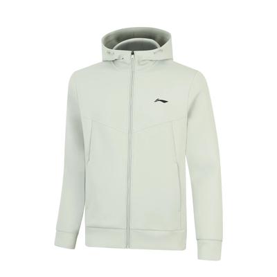 Li Ning Однотонная Толстовка с Капюшоном на Молнии Удобная Универсальная Спортивная Повседневная Простая Куртка Мужская Куртки AFDVH25-4