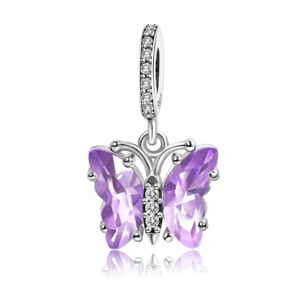 Серия Шармов-Бабочек из Стекла Coppermurano Для Женского Браслета Ожерелья DIY Изящные Ювелирные Изделия Подарок