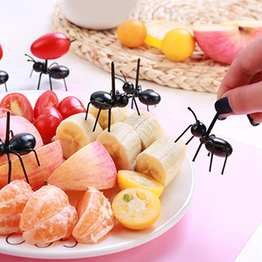 Set of 36 Cute Ant Food Picks Home Entertaining Picks Fruit Picks for Party Snacks Cake and Fruit Tableware Decoration