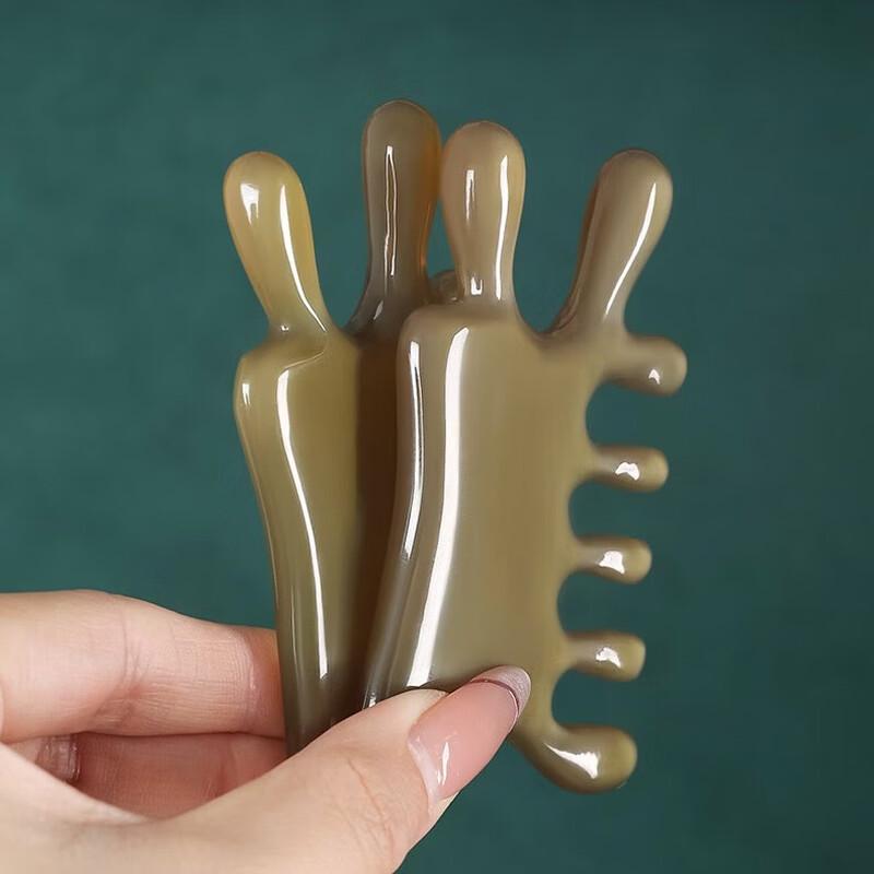 HOMEMAKER Natural Ox Horn Massage Comb
