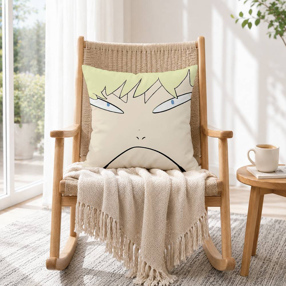 Anime Devilman Crybaby Ryo Asuka Pillow Case Square Double-Sided Sofa Cushion Cover Bedroom Bedside Pillow Gift