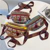 Small Chest Bag Ethnic Style Color-blocking Tassels Retro Ribbon Waist Bag Crossbody Bag