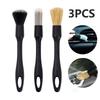 3PCS Car Cleaning Brush Super Soft Kit Automotive Detail Brushes For Car Interior Detailing Brush Set Car Dash Duster Brush