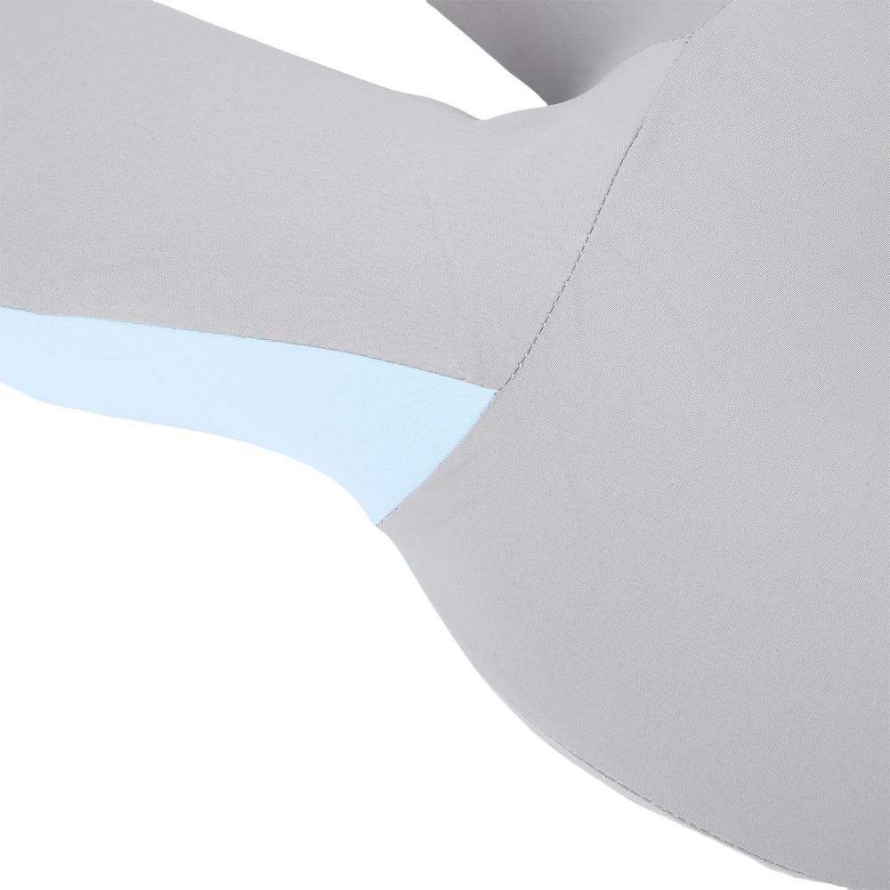 63x34x9cm Side Sleeper Pillow Blue Bed Pillow Ergonomic Neck Support Pillow for Back Sleepers