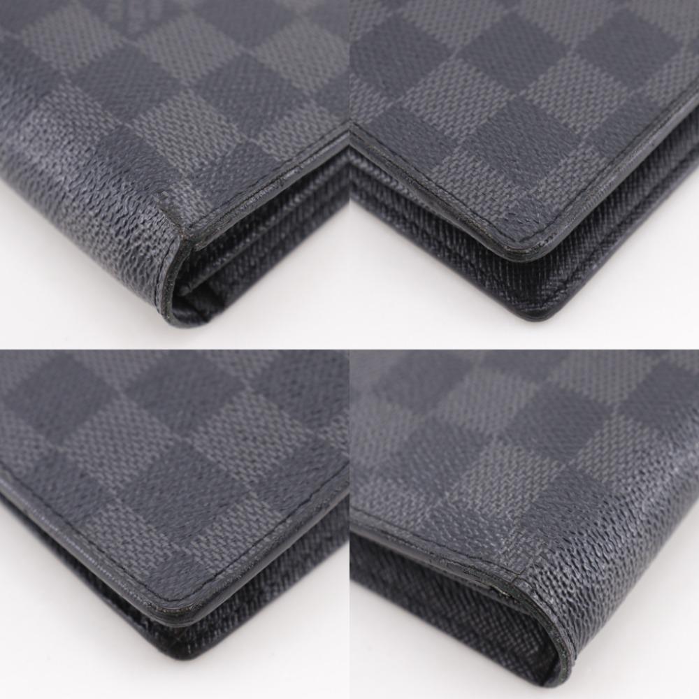 Louis Vuitton Кошелек браза Кошелек N62665 черный Холст Damier Grafitto мужской Б/у