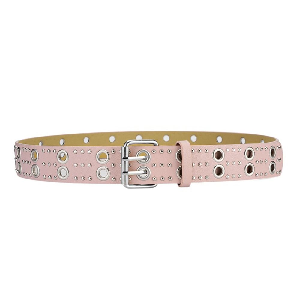 Dress For Women Personality Jeans Hip Hop PU Leather Belt Rivet Waistband Waist Strap Waist Belt